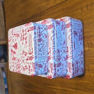 3 Christmas Themed Decorative Tins